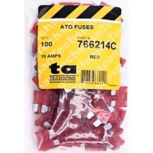 TEN766214C - Atc standard blade fuse 10a red pk100 | Macpek