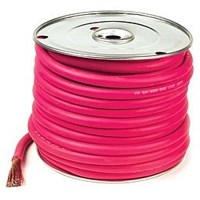 RED 4GA 100' RUBBER BATTERY CABLE