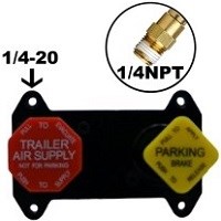 DASH VALVE 1/4 TYPE 1 BENDIX 1/4-20