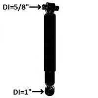 SHOCK STEEL/RUBBER BUSH CLOSE 15.82" OPEN 25.60"