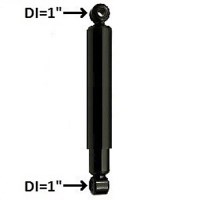 SHOCK STEEL RUBBER BUSH CLOSE 13.54" OPEN 20.73"