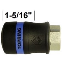 INDUSTRIAL 1/2 COMPOSITE COUPLER 3/8" NPT FEMALE