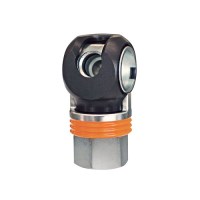INDUSTRIAL 1/2 STEEL  COUPLER 1/2" NPT FEMALE