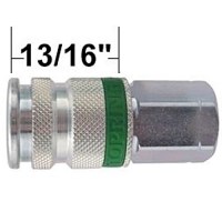 ULTRAFLO 7.8MM STEEL  COUPLER 1/2" NPT FEMALE