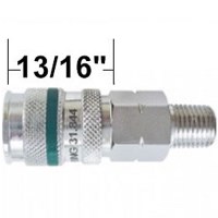 ULTRAFLO 7.8MM STEEL COUPLER 1/4" NPT MALE