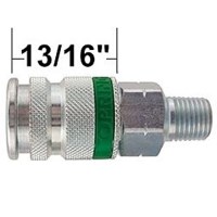 ULTRAFLO 7.8MM STEEL  COUPLER 3/8" NPT MALE