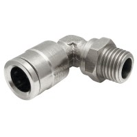 PUSH CONNECT 90DEG 1/4" X 1/8" M-NPT SWIVEL LAITON