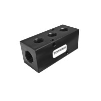 BAR ALUMINUM MANIFOLD 3/8 F NPT X 3 1/4 F NPT