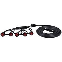 5 LUM. DEL 3/4" ROUGES ASSEMBLEES AVEC GROMMET