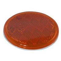 REFLECTEUR RIGIDE ROND 3-1/8" AMBRE COLLE