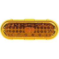 LUMIERE FPT OVALE 6-1/2" AMBRE 44 DIODES