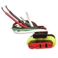 FIL 4 BRINS FICHE AMP X 8"