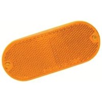 REFLECTEUR RIGIDE OVALE AMBRE 2" X 4-1/2" VIS