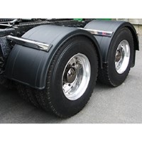 76" BLACK POLY SINGLE AX LE FENDER