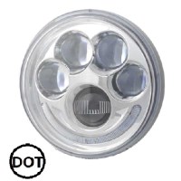 PHARE CONDUITE DEL 5.75" HAUTE 1200LM 12/24V