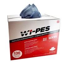 SERVIETTES WIPES BLEUES BOITE 136 FEUILLES