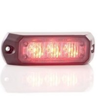 STROBE DEL 3-1/2" ROUGE 12V SURFACE